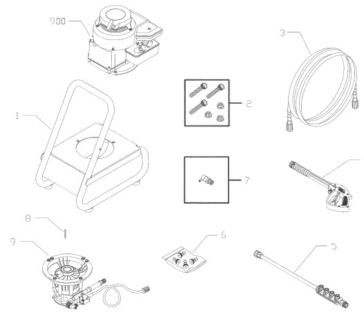 sears/craftsman pressure washer model 580752000 breakdown & parts